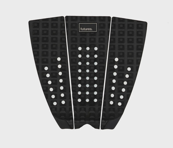 FUTURES BREWSTER NARROW BLACK 3 PCS TRACTION PAD