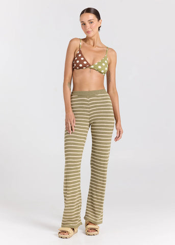 Poolside Paradise Surfside Knit Pant - Cedar