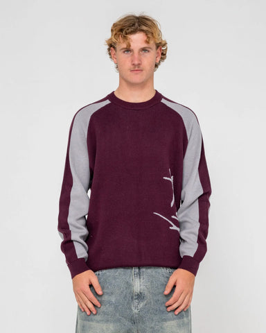 Rusty Roll Safe Boxy Crew Neck Knit