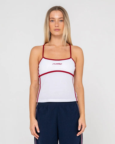 Rusty Freo King Fitted Top - White