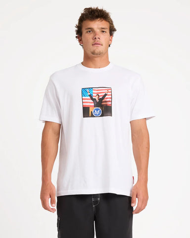 Mens A.I 4 Pres T-Shirt White
