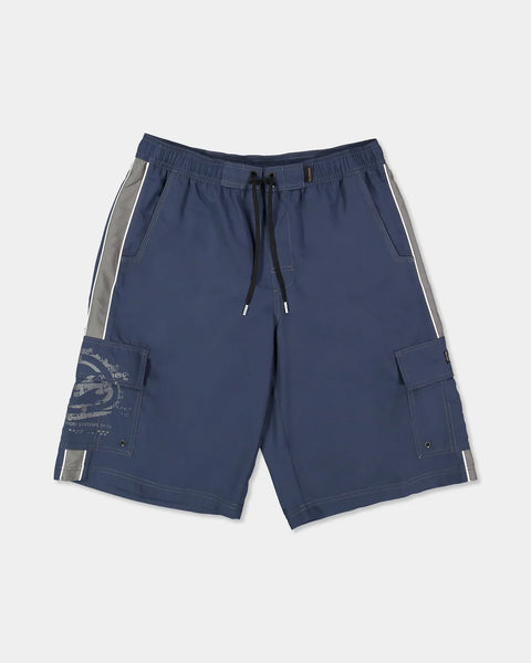 Mens Throw On 3.0 22" Boardshorts - Dusty Indigo