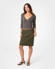 Rikki Stripe Vee Neck Top