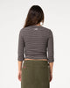 Rikki Stripe Vee Neck Top