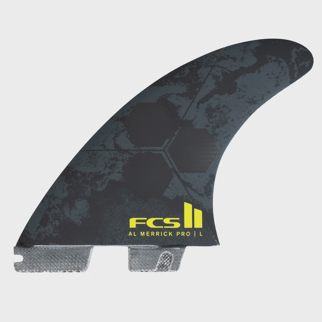 FCS II AM PG Black/Acid Medium Tri Retail Fins