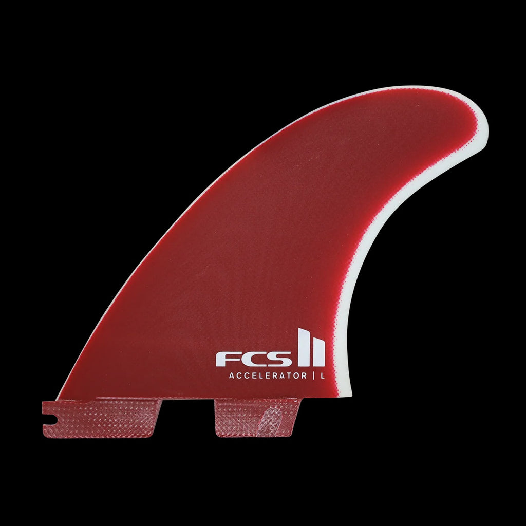 FCS II Accelerator PG Tri Fins Rust Red Medium