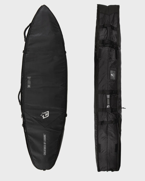 SHORTBOARD QUAD COFFIN DT2.0 6'3" : BLACK SILVER