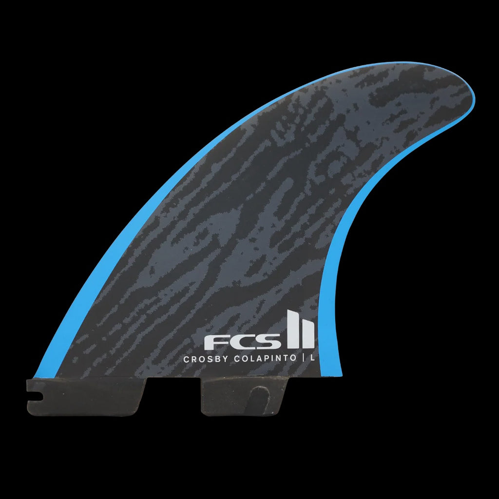 FCS II Crosby Colapinto PC Tri Fins Black Blue Large