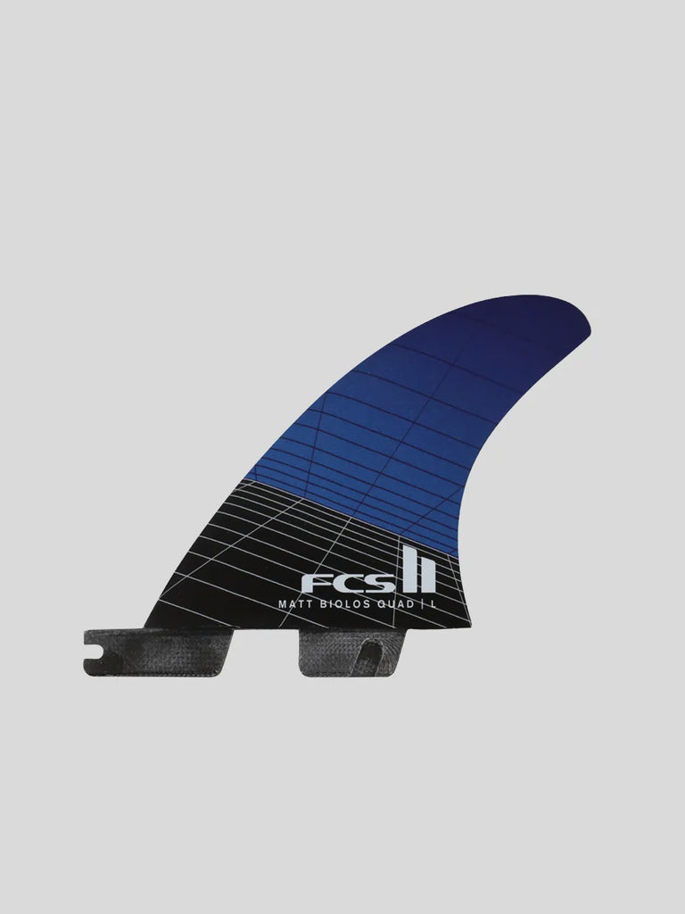 FCS II Mayhem Driver PC Carbon Quad Rear Fins Blue Large