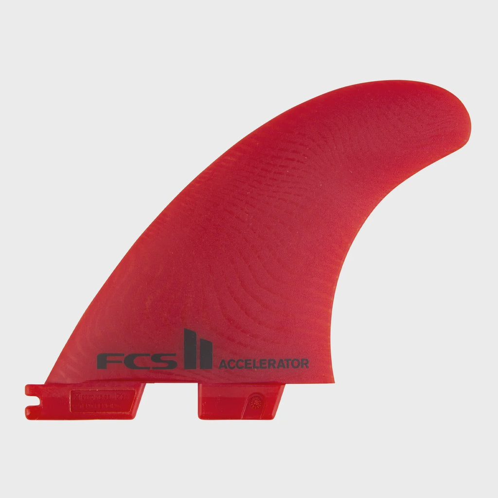 FCS II Accelerator Neo Glass Large Red Tri Fins
