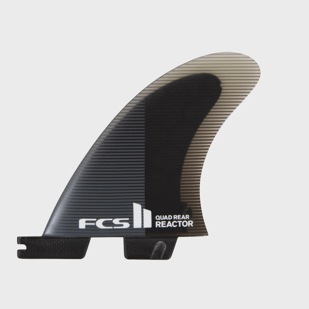 FCS II Reactor PC Medium Charcoal/Black Quad Rear Retail Fins