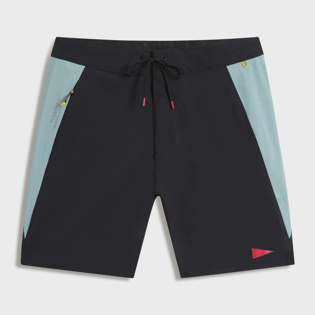 Cordura Airtex Boardshort - Black/Lightest Sea Blue