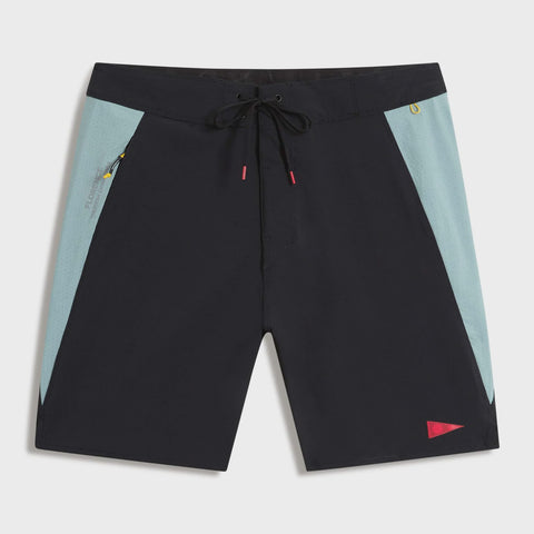 Cordura Airtex Boardshort - Black/Lightest Sea Blue