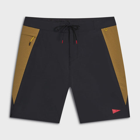 Cordura Airtex Boardshort - Black/Tan