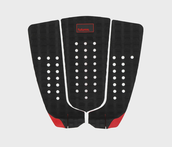 FUTURES JORDY SIGNATURE BLACK/RED 3 PCS TRACTION PAD