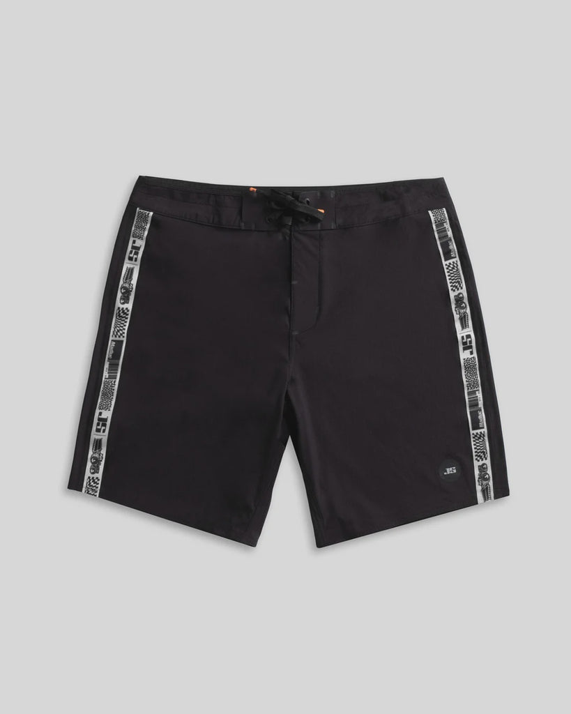 JS MADLUC BOARDSHORT BLACK/WHITE