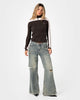 Rusty Daddy Gb Fitted Zip Through Knit - Java