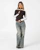 Rusty Daddy Gb Fitted Zip Through Knit - Java