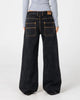 Rusty Wendy Wide Low Rise Jean - Black Out