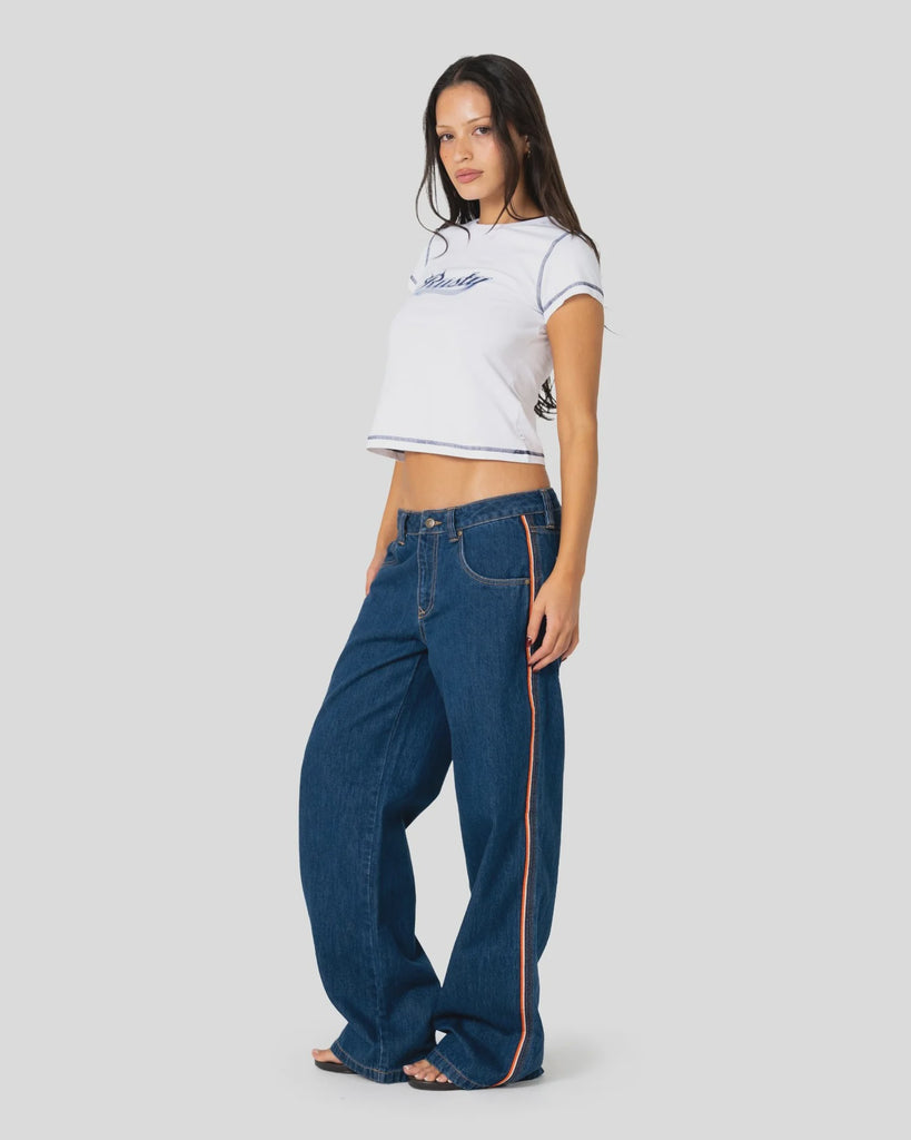 FLIP MOMMY LOW RISE WIDE LEG DENIM JEAN