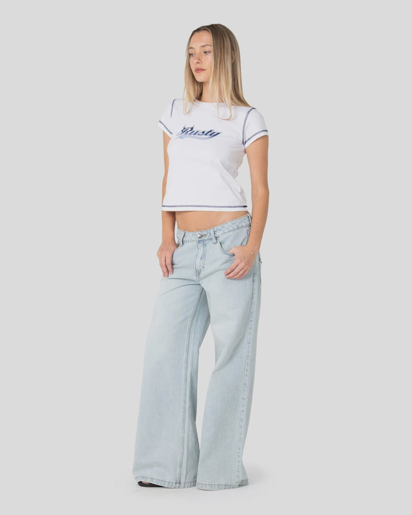 WENDY WIDE LOW RISE DENIM JEAN