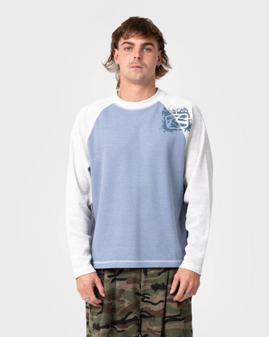 Rusty SHADOW WAFFLE LONG SLEEVE TEE