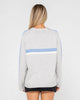 Rusty White Lines Crew Neck Knit