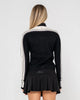 Rusty Daddy Gb Fitted Zip Through Knit - Black