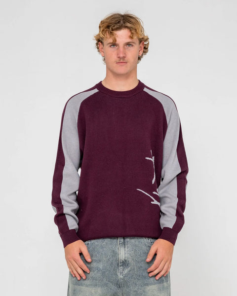 Rusty Roll Safe Boxy Crew Neck Knit