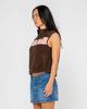 Rusty Bless Up Polar Fleece Vest - Java