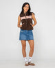 Rusty Bless Up Polar Fleece Vest - Java