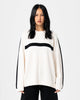 Rusty White Lines LS Crew Knit