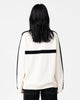 Rusty White Lines LS Crew Knit