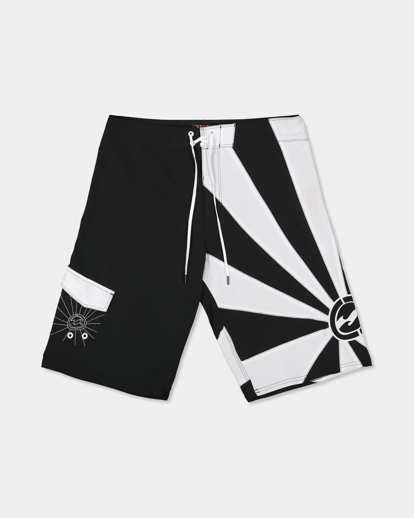 Mens A.I. Rising Sun Pro 22" Boardshorts Black/White