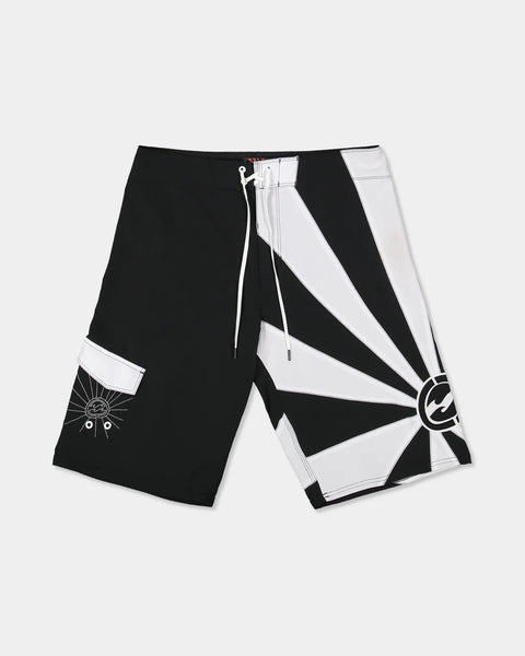 Mens A.I. Rising Sun Pro 22" Boardshorts Black/White