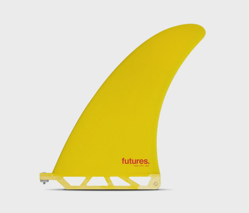 GERRY LOPEZ 8.5 FIBERGLASS - YELLOW