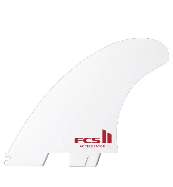 FCS II Accelerator PC Medium White Tri Retail Fins