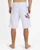 Mens Scrawl 22" Boardshorts - White