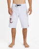 Mens Scrawl 22" Boardshorts - White