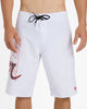 Mens Scrawl 22" Boardshorts - White
